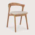 Bok outdoor dining chair - teak - Natural fabric White Cliff Studio Outdoor Dining Chair