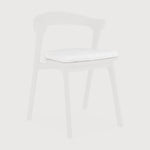 Bok outdoor dining chair - teak - Off White fabric White Cliff Studio Outdoor Dining Chair
