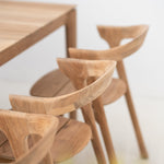 Bok outdoor dining chair - teak White Cliff Studio Outdoor Dining Chair