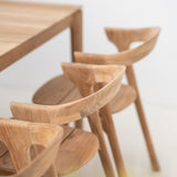 Bok outdoor dining chair - teak White Cliff Studio Outdoor Dining Chair