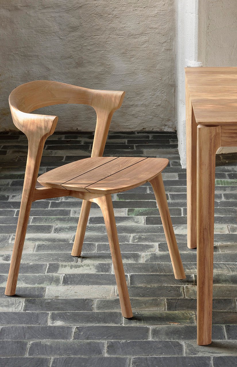 Bok outdoor dining chair - teak White Cliff Studio Outdoor Dining Chair