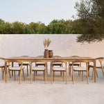 Bok outdoor dining chair - teak White Cliff Studio Outdoor Dining Chair