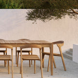 Bok outdoor dining chair - teak White Cliff Studio Outdoor Dining Chair