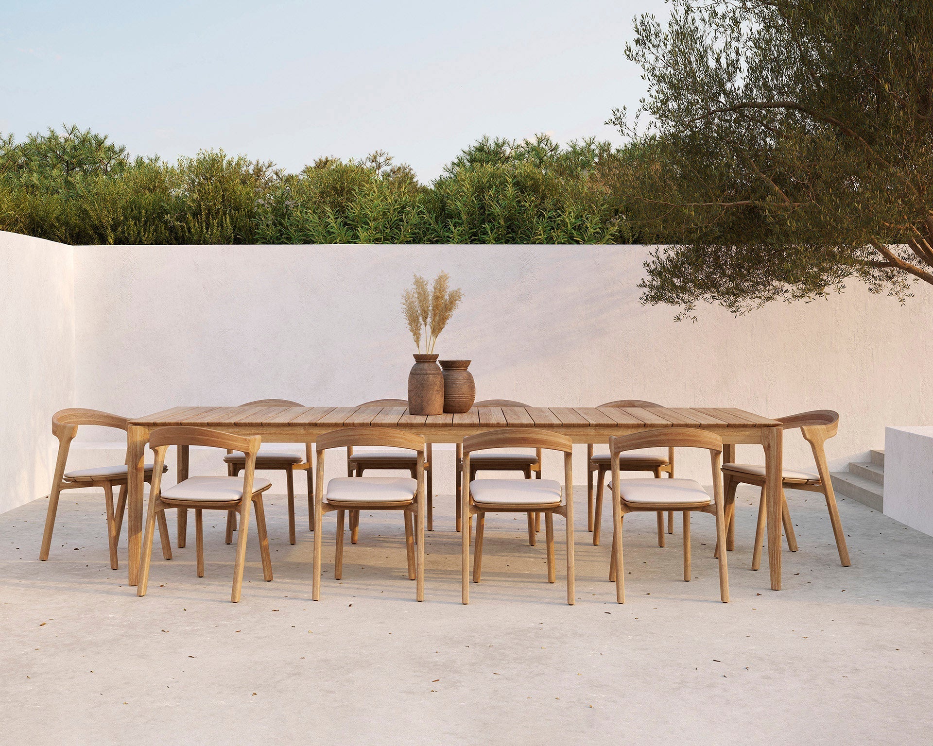 Bok Outdoor Dining Table White Cliff Studio Outdoor Dining Tables