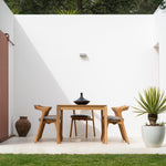Bok outdoor dining table - teak - rectangular White Cliff Studio Outdoor Dining Table