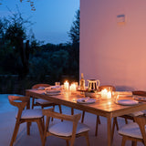 Bok outdoor dining table - teak - rectangular White Cliff Studio Outdoor Dining Table