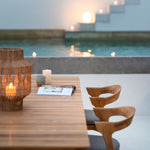 Bok outdoor dining table - teak - rectangular White Cliff Studio Outdoor Dining Table