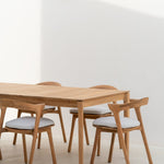 Bok outdoor dining table - teak - rectangular White Cliff Studio Outdoor Dining Table