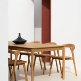 Bok outdoor dining table - teak - rectangular White Cliff Studio Outdoor Dining Table