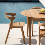 Bok outdoor dining table - teak - round White Cliff Studio Outdoor Dining Table