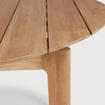 Bok outdoor dining table - teak - round White Cliff Studio Outdoor Dining Table