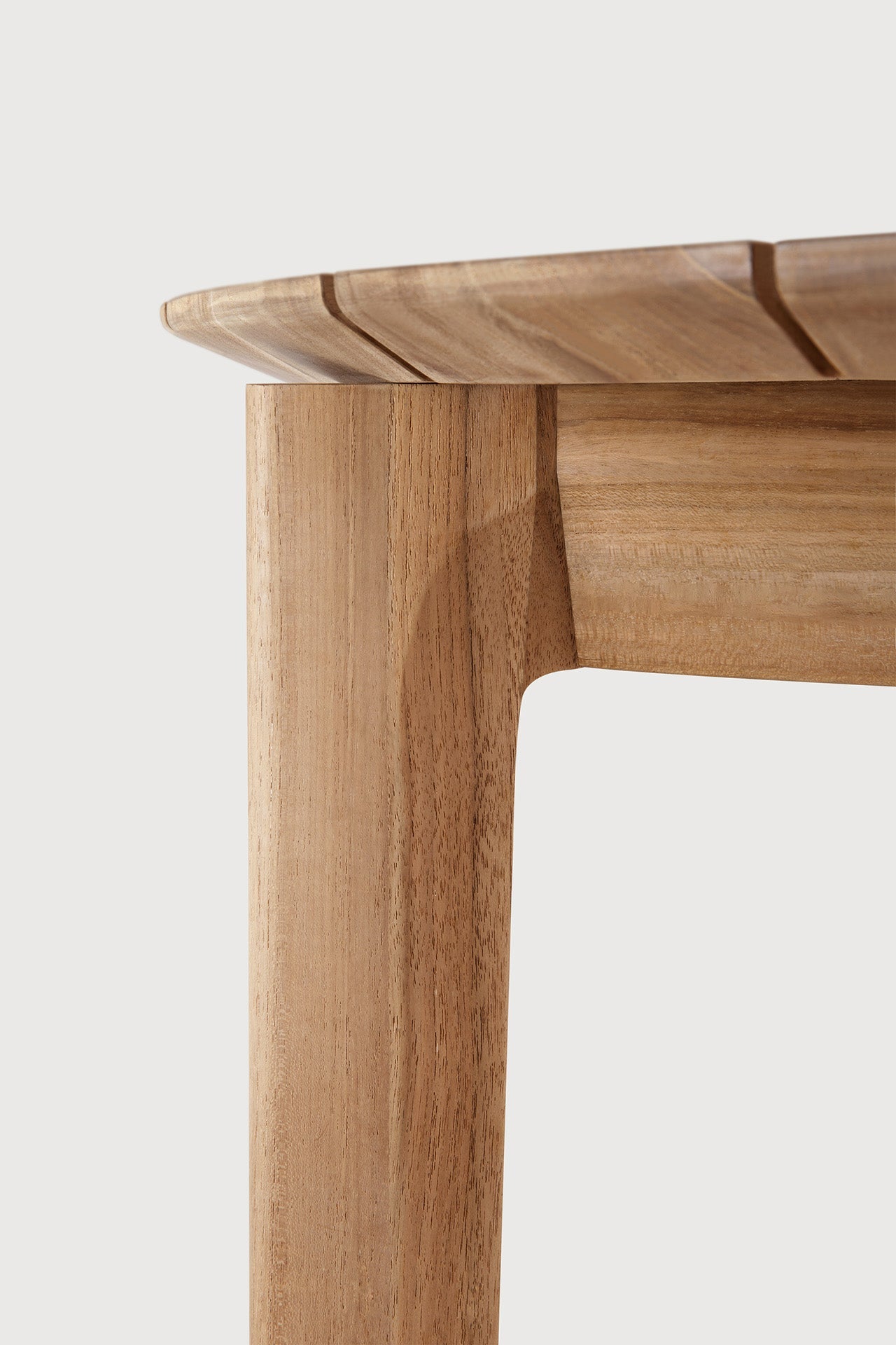 Bok outdoor dining table - teak - round White Cliff Studio Outdoor Dining Table