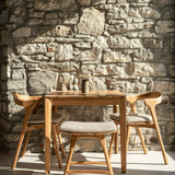 Bok outdoor dining table - teak - square White Cliff Studio Outdoor Dining Table