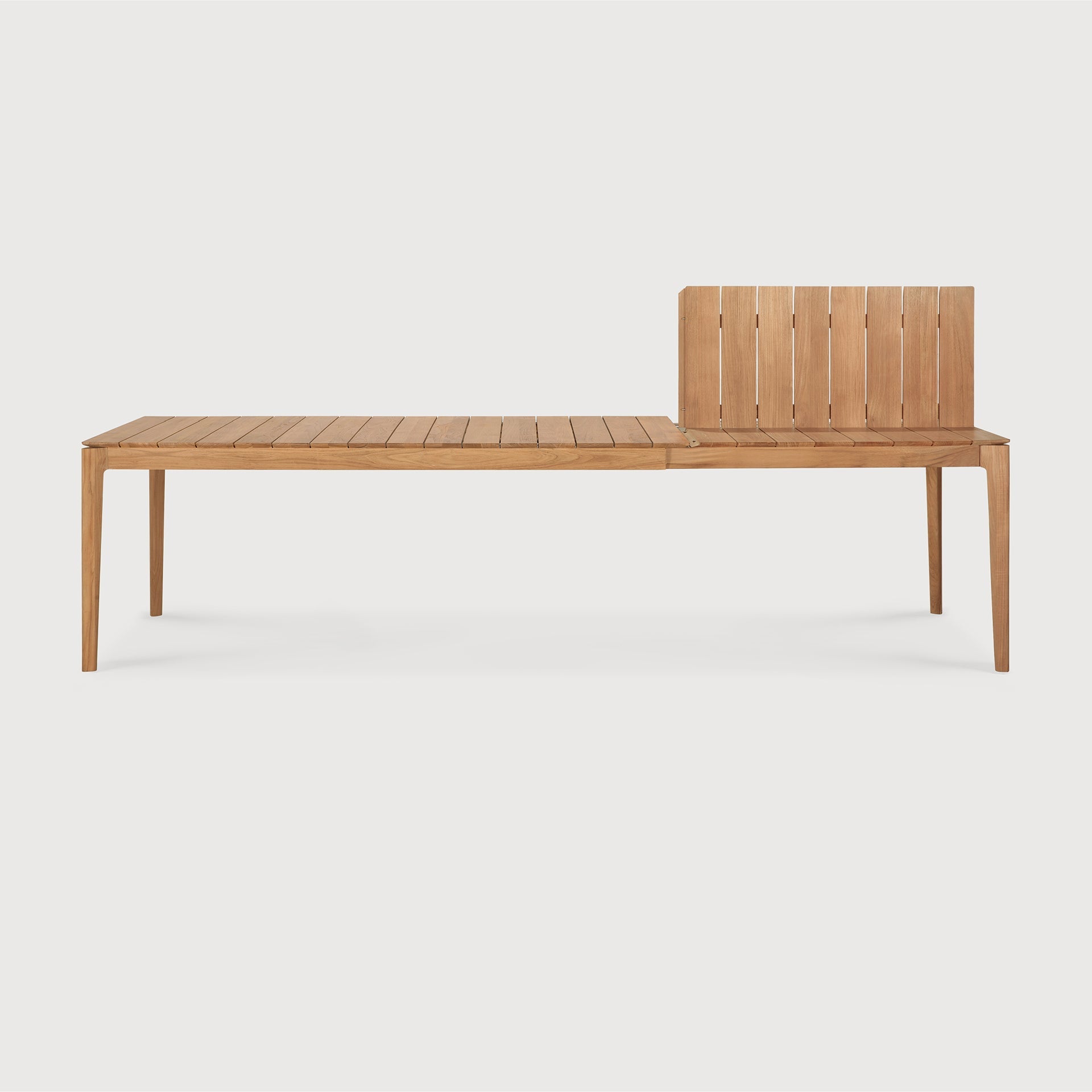 Bok outdoor extendable dining table - teak - rectangular White Cliff Studio Outdoor Dining Table