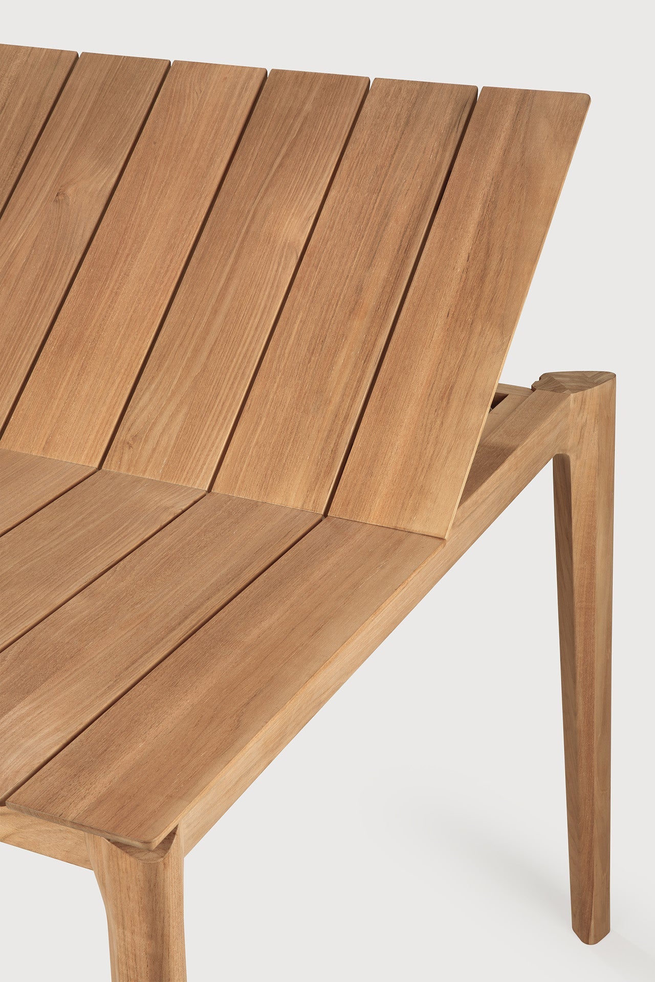 Bok outdoor extendable dining table - teak - rectangular White Cliff Studio Outdoor Dining Table