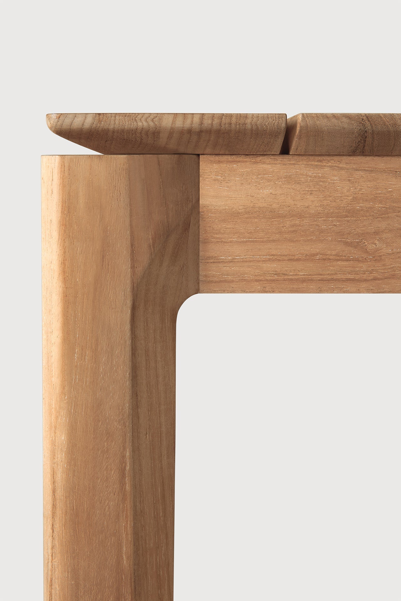 Bok outdoor extendable dining table - teak - rectangular White Cliff Studio Outdoor Dining Table