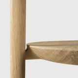 Bok side table - oak - round White Cliff Studio Side Table