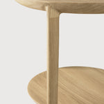 Bok side table - oak - round White Cliff Studio Side Table