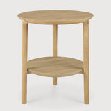 Bok side table - oak - round White Cliff Studio Side Table