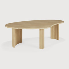 Boomerang coffee table - oak - pebble shape White Cliff Studio COFFEE TABLE