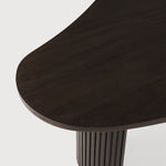 Boomerang coffee table - varnished mahogany - dark brown - pebble shape White Cliff Studio COFFEE TABLE