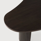 Boomerang coffee table - varnished mahogany - dark brown - pebble shape White Cliff Studio COFFEE TABLE