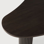 Boomerang coffee table - varnished mahogany - dark brown - pebble shape White Cliff Studio COFFEE TABLE