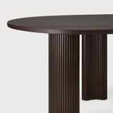 Boomerang desk - varnished mahogany - dark brown - pebble shape White Cliff Studio Desk