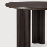 Boomerang desk - varnished mahogany - dark brown - pebble shape White Cliff Studio Desk