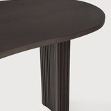 Boomerang desk - varnished mahogany - dark brown - pebble shape White Cliff Studio Desk