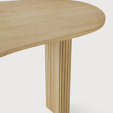 Boomerang desk - varnished oak - pebble shape White Cliff Studio Desk