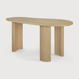 Boomerang desk - varnished oak - pebble shape White Cliff Studio Desk