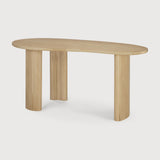 Boomerang desk - varnished oak - pebble shape White Cliff Studio Desk
