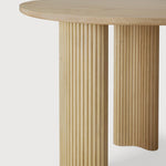 Boomerang desk - varnished oak - pebble shape White Cliff Studio Desk