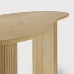 Boomerang desk - varnished oak - pebble shape White Cliff Studio Desk