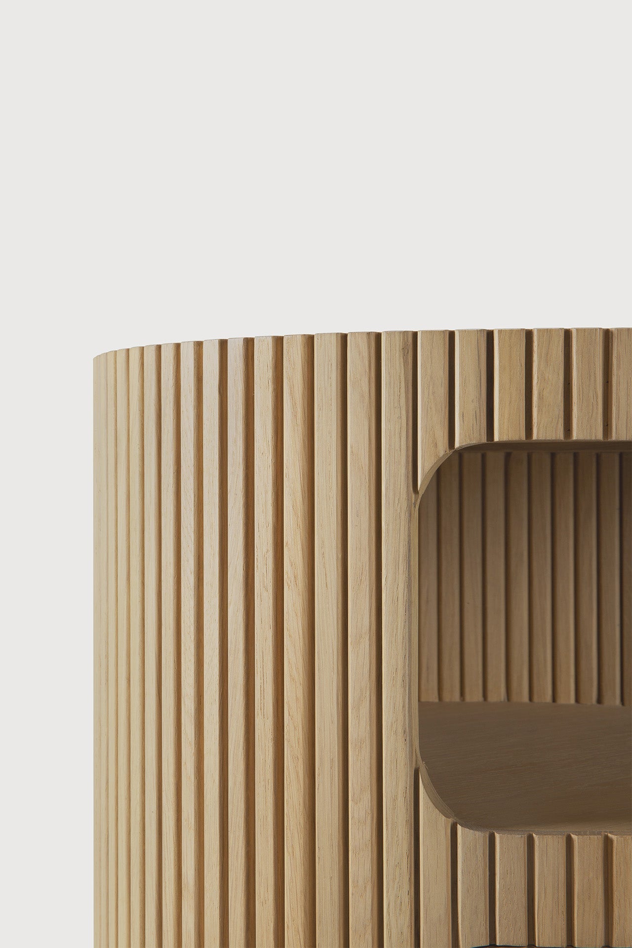 Boomerang drawer unit - oak - 1 drawer - with keylock White Cliff Studio Office Storage Drawers