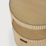 Boomerang drawer unit - oak - 1 drawer - with keylock White Cliff Studio Office Storage Drawers