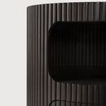 Boomerang drawer unit - varnished mahogany - dark brown - 1 drawer - with keylock White Cliff Studio Office Storage Drawers