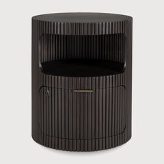 Boomerang drawer unit - varnished mahogany - dark brown - 1 drawer - with keylock White Cliff Studio Office Storage Drawers