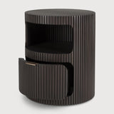 Boomerang drawer unit - varnished mahogany - dark brown - 1 drawer - with keylock White Cliff Studio Office Storage Drawers