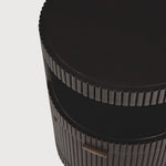 Boomerang drawer unit - varnished mahogany - dark brown - 1 drawer - with keylock White Cliff Studio Office Storage Drawers