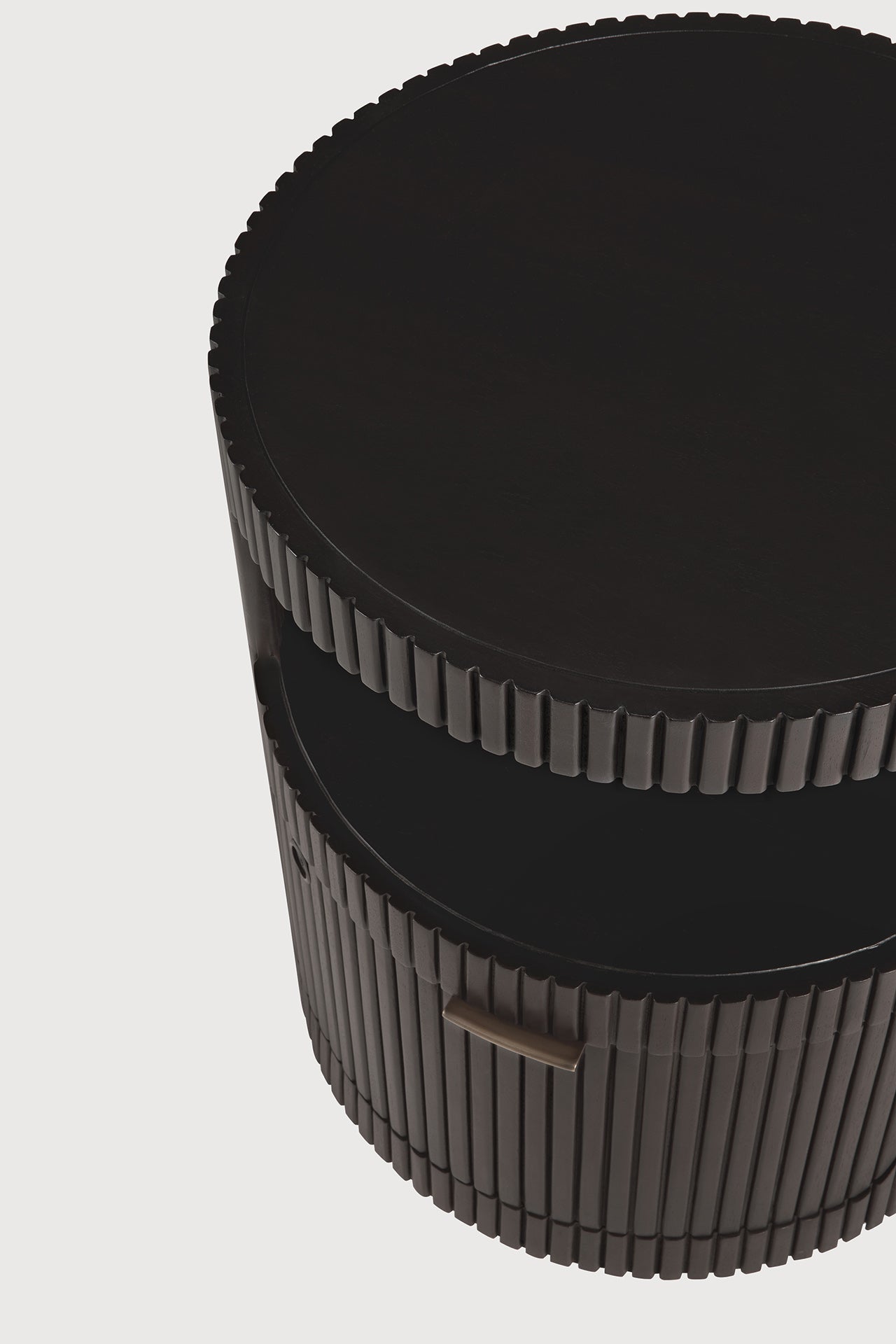 Boomerang drawer unit - varnished mahogany - dark brown - 1 drawer - with keylock White Cliff Studio Office Storage Drawers