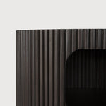 Boomerang drawer unit - varnished mahogany - dark brown - 1 drawer - with keylock White Cliff Studio Office Storage Drawers