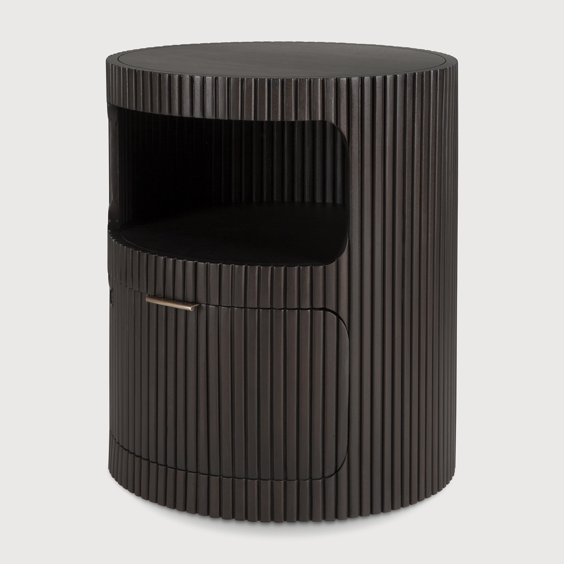 Boomerang drawer unit - varnished mahogany - dark brown - 1 drawer - with keylock White Cliff Studio Office Storage Drawers