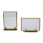 Brass Standing Photo Frames - Set of 2 White Cliff Studio Photo Frames
