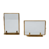 Brass Standing Photo Frames - Set of 2 White Cliff Studio Photo Frames