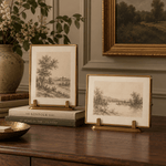 Brass Standing Photo Frames - Set of 2 White Cliff Studio Photo Frames