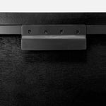 Bricks wall art - varnished wood - black - wooden frame - square White Cliff Studio Wall Decor & Art