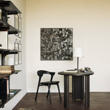 Bricks wall art - varnished wood - black - wooden frame - square White Cliff Studio Wall Decor & Art