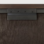 Bricks wall art - varnished wood - dark brown - wooden frame - square White Cliff Studio Wall Decor & Art